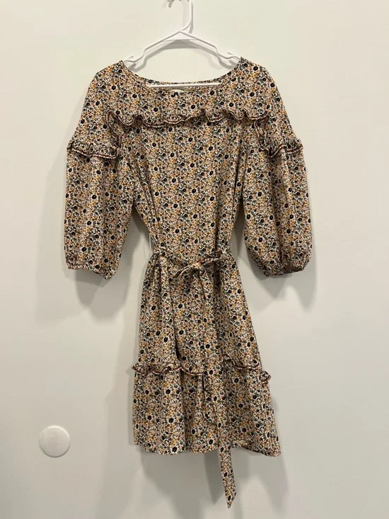 Max Studio Floral Ruffle Dress - Picture 4 of 5